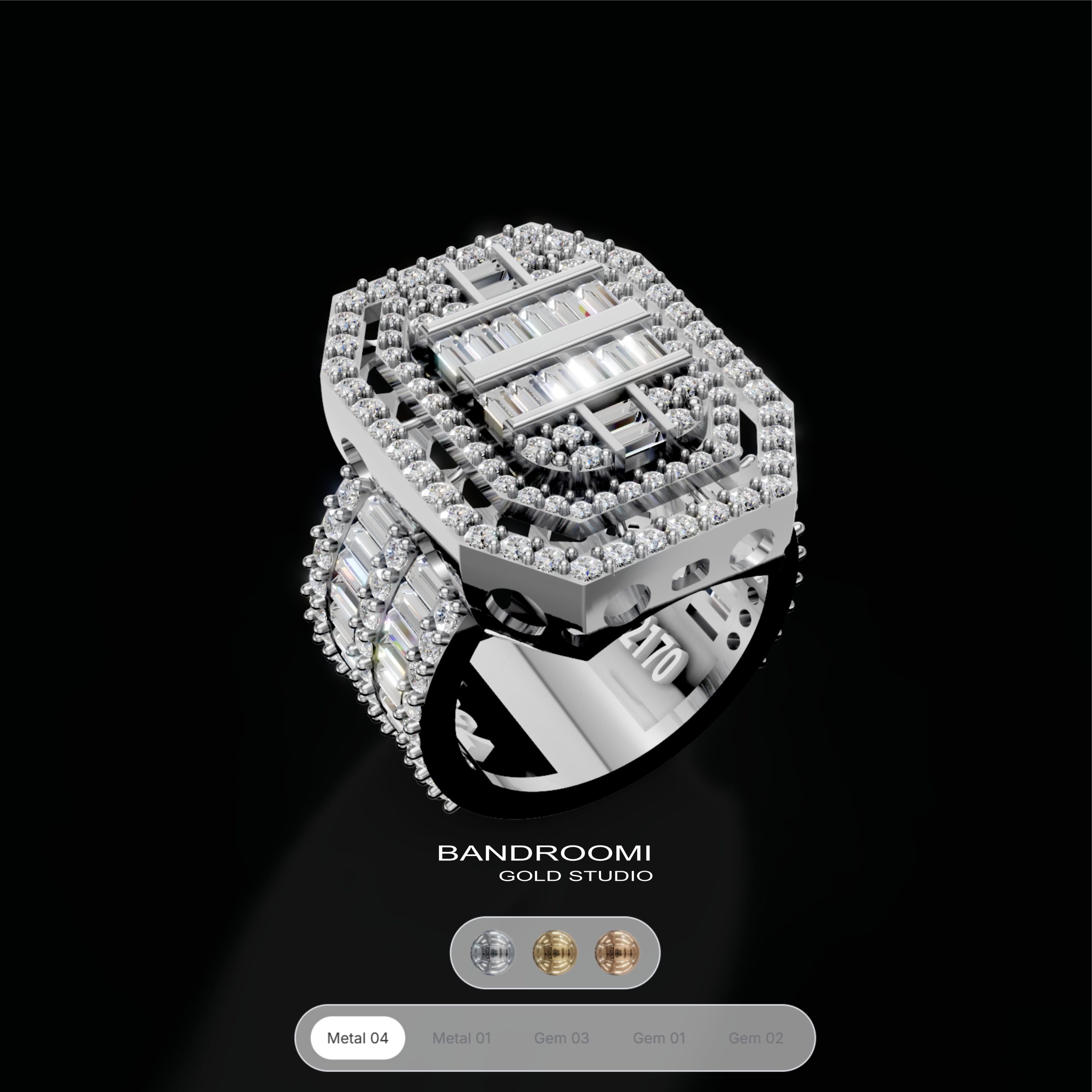 10 انگشتر سلطنتی باگت و برلیان - تصویر 1