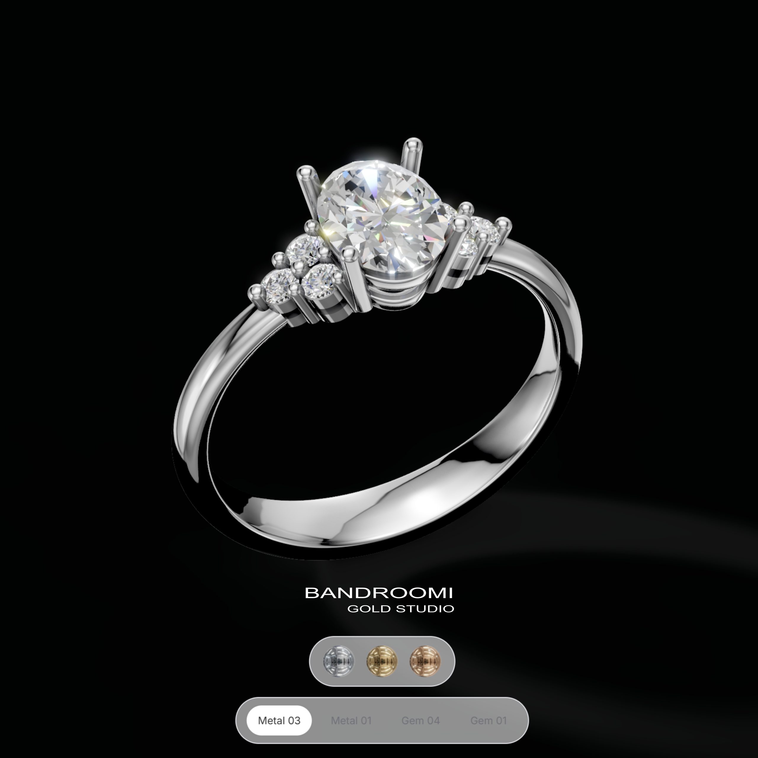 11 انگشتر سولیتر کلاسیک - تصویر 1