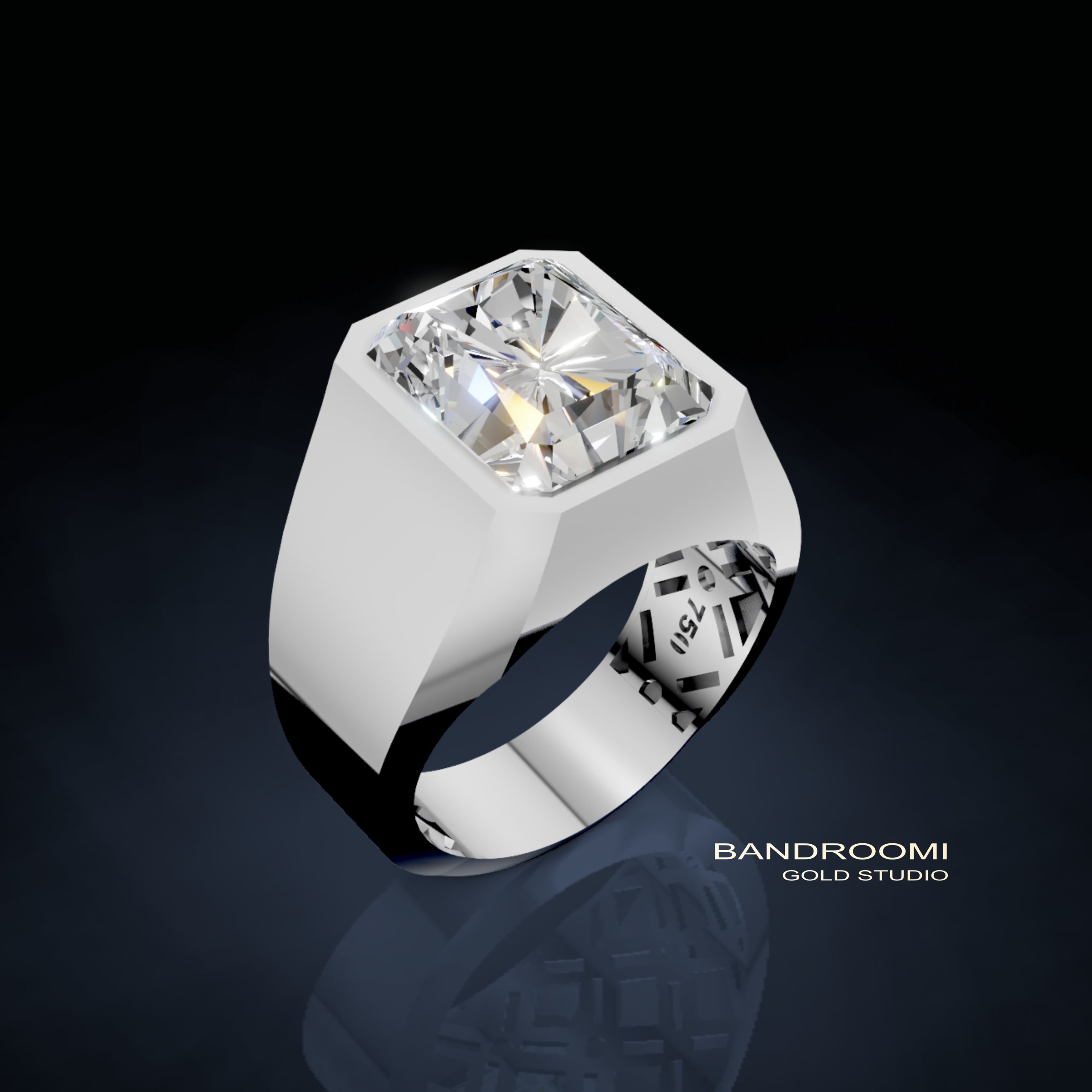 Untitled-14 انگشتر مردانه برلیان - تصویر 1