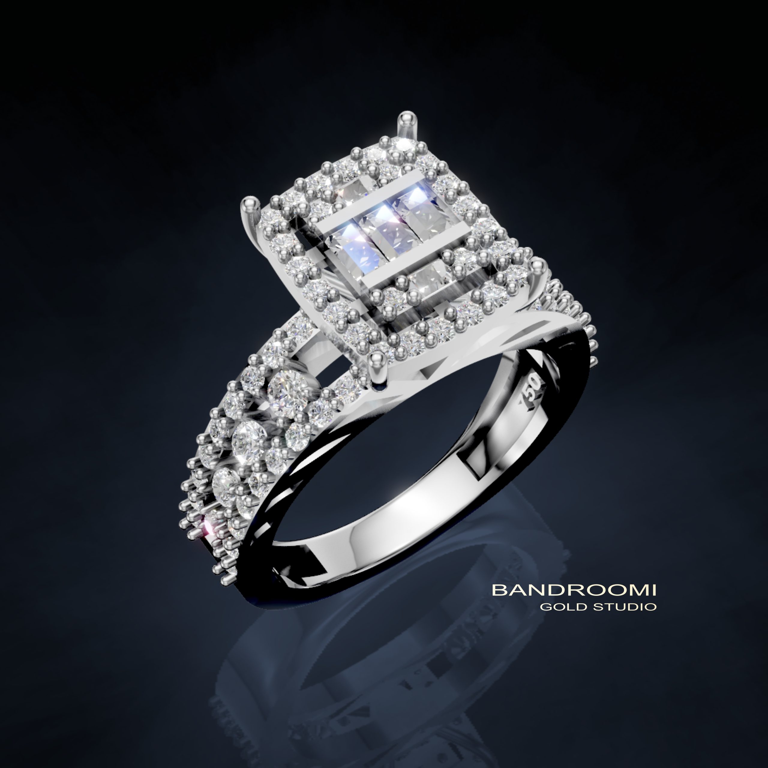 Untitled-15 انگشتر زنانه برلیان - تصویر 1