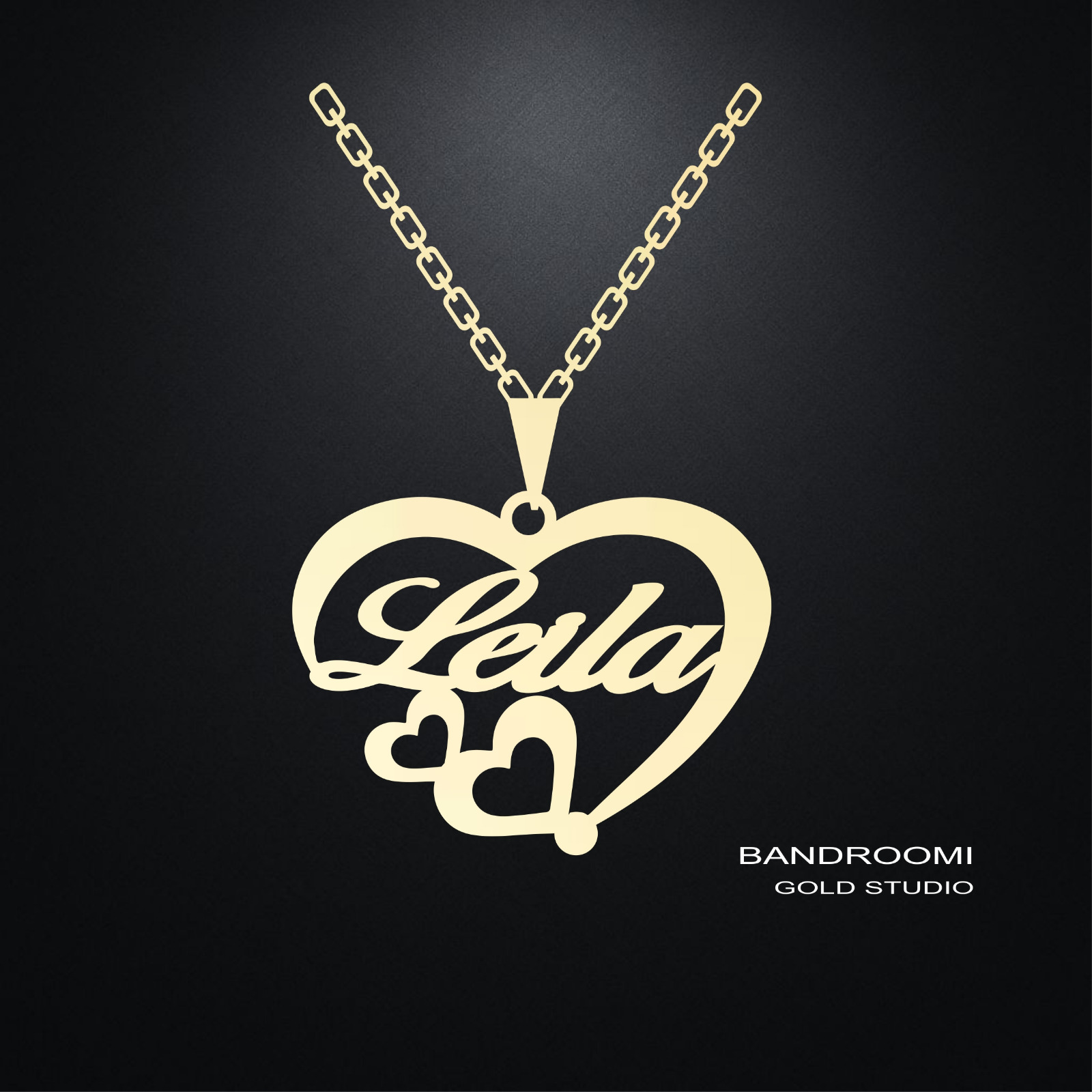 ghalb leila آویز و گردنبند لیلا قلب - تصویر 1