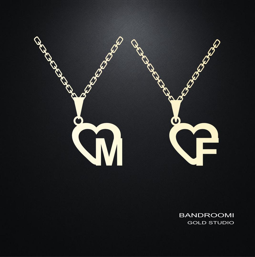 ghalb m-f آویز و گردنبندM,F قلب - تصویر 1