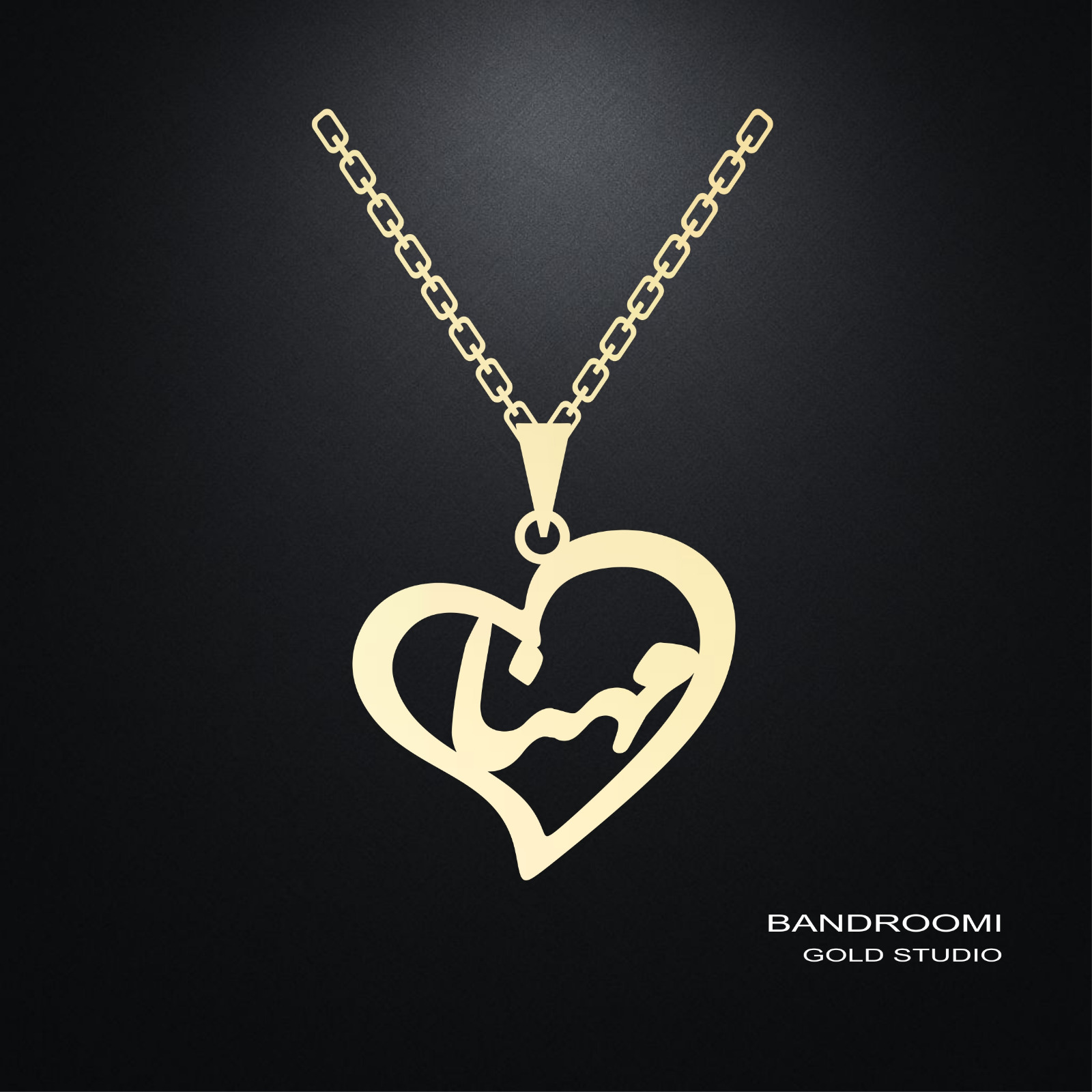 ghalb mahna آویز و گردنبند مهنا قلب - تصویر 1