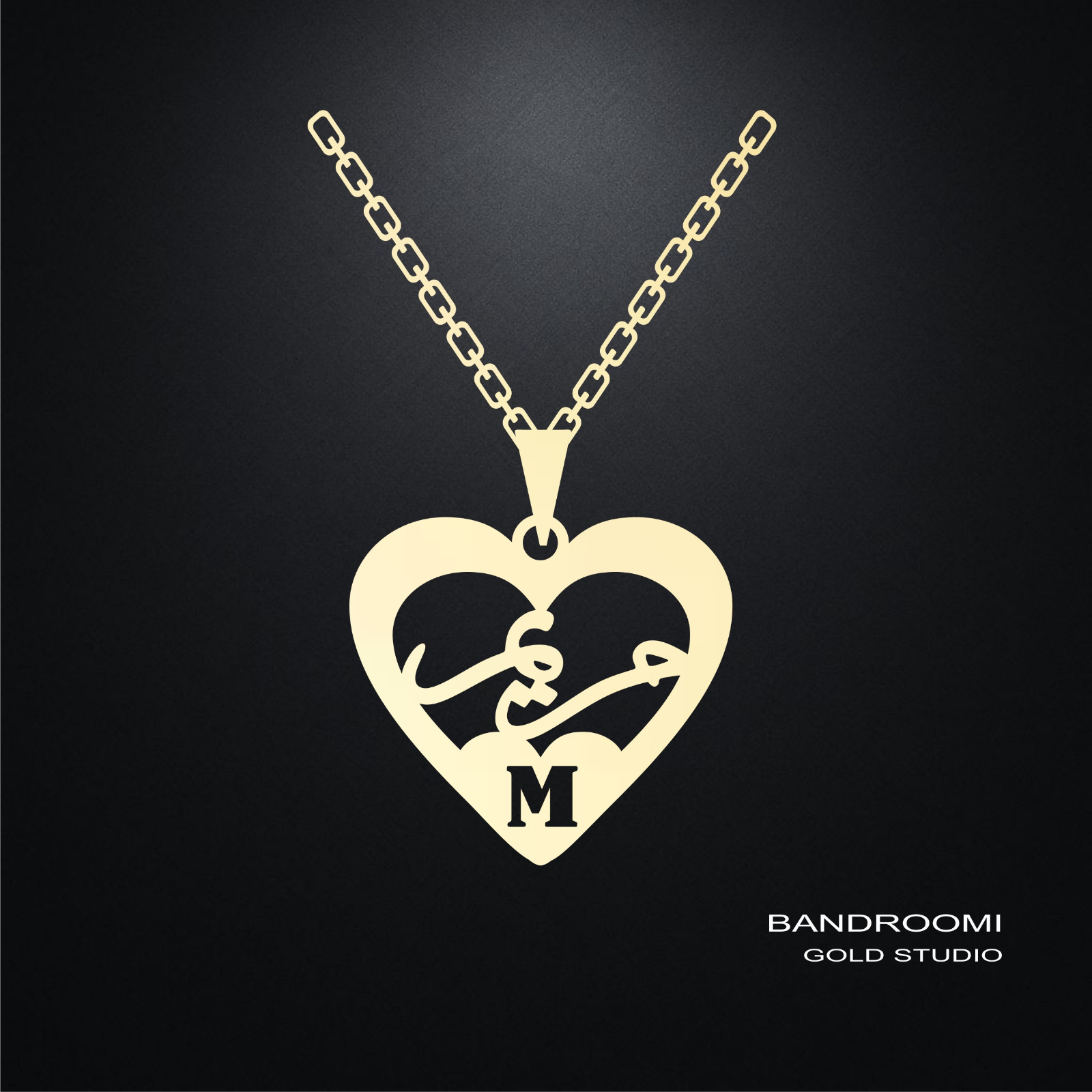 ghalb maryam آویز و گردنبند مریم قلب - تصویر 1