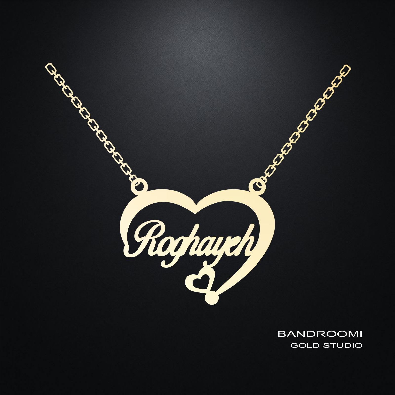 ghalb roghaye آویز و گردنبند رقیه قلب - تصویر 1