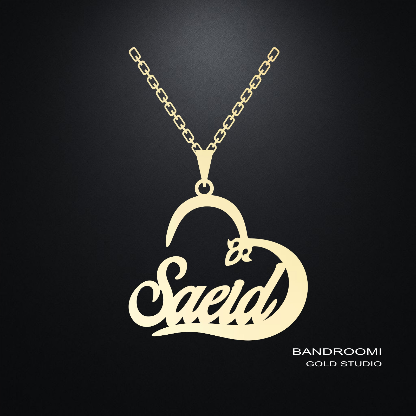 ghalb saeid آویز و گردنبند سعید قلب - تصویر 1